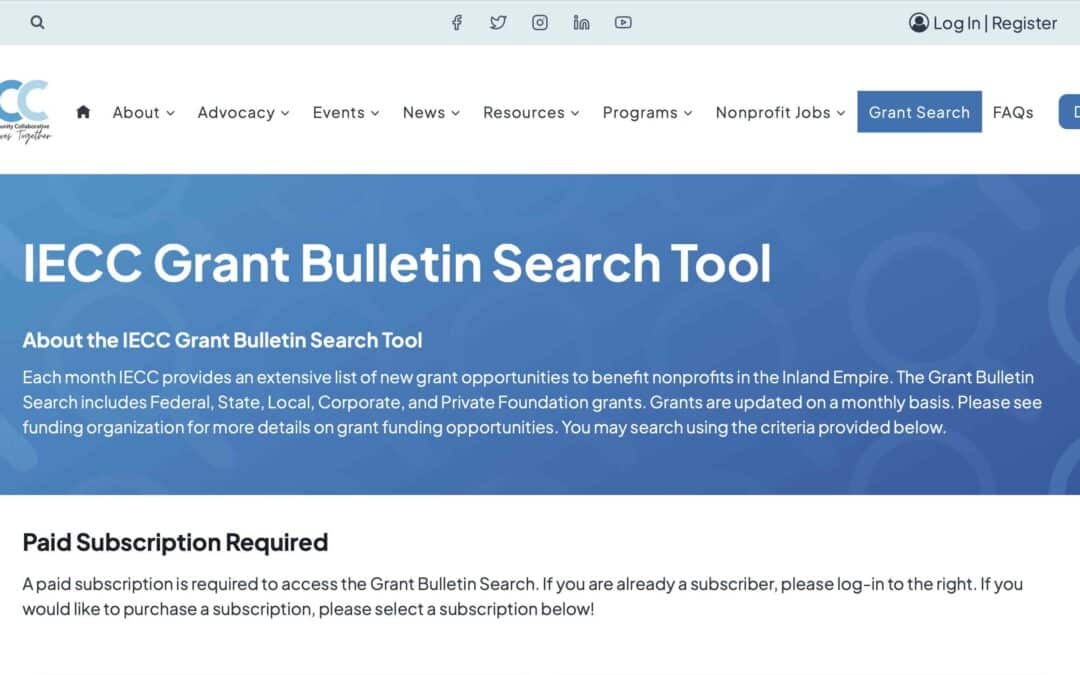 IECC Grant Bulletin Search Tool