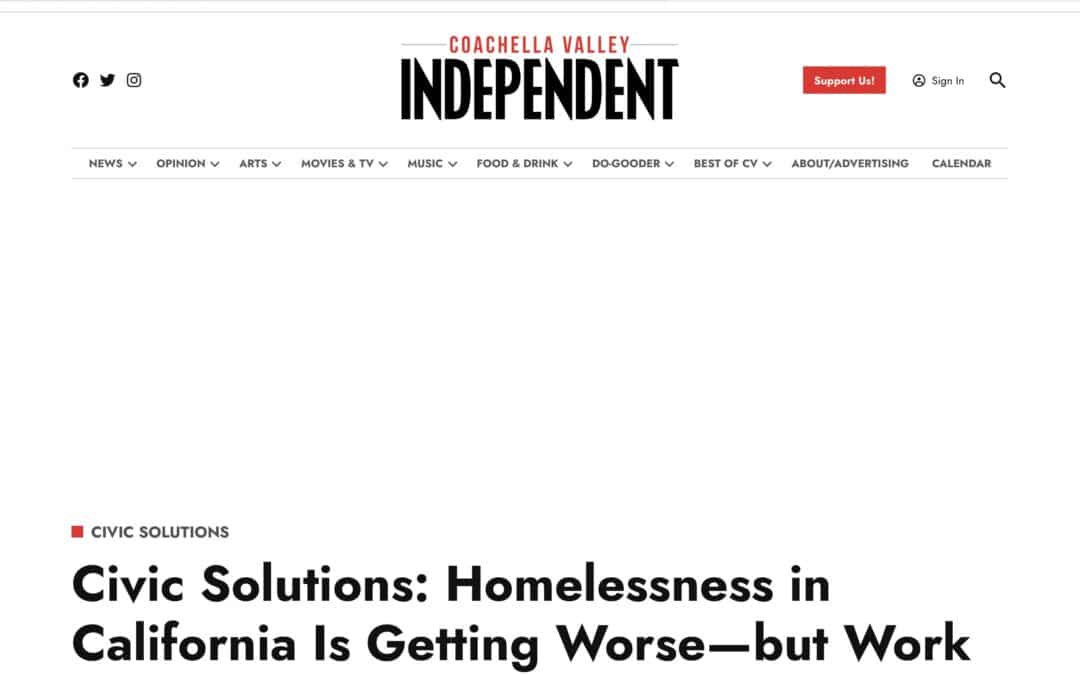Civic Solutions: Homelessness in California Is Getting Worse, but Work Is Being Done to Turn the Tide