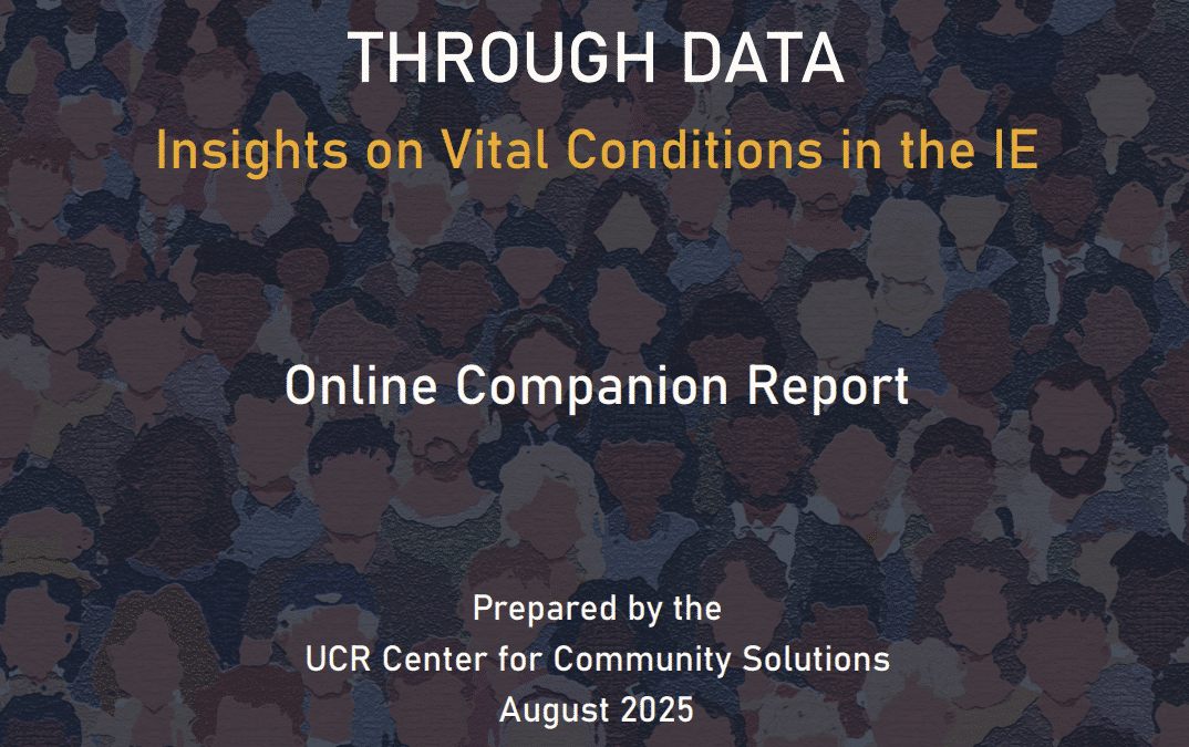 Building Common Ground Through Data: Insights on Vital Conditions in the IE (Online Companion Report)
